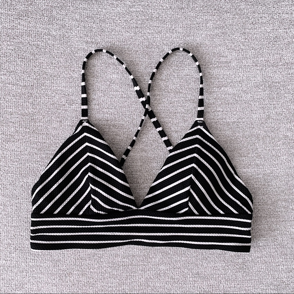 H&M striped bikini top size 4
